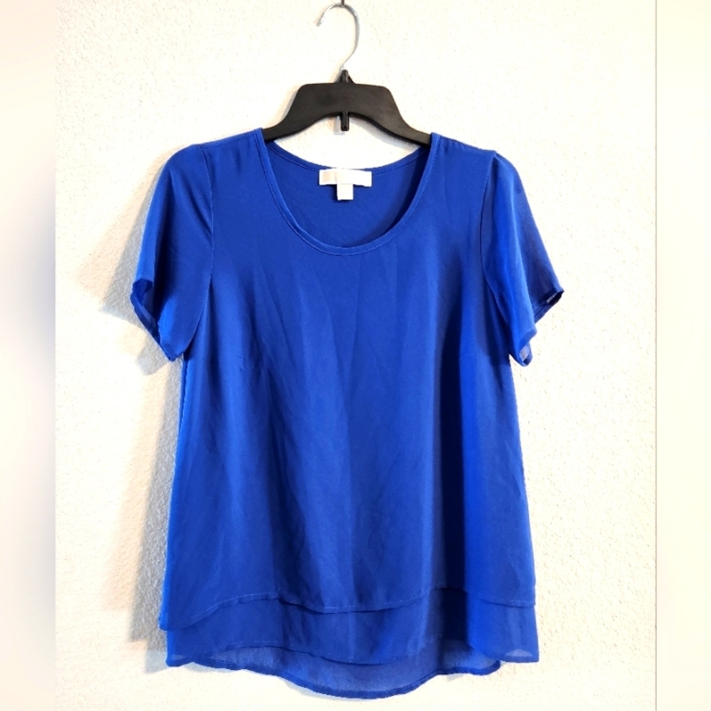 Michael Kors Women’s short sleeve blue shirt size XS